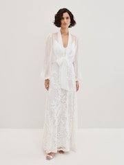 Phase Eight White Arabella Ivory Silk Cover-Up - Image 2 of 7