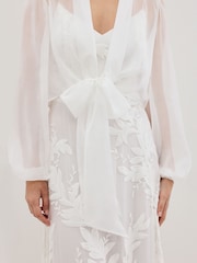 Phase Eight White Arabella Ivory Silk Cover-Up - Image 6 of 7
