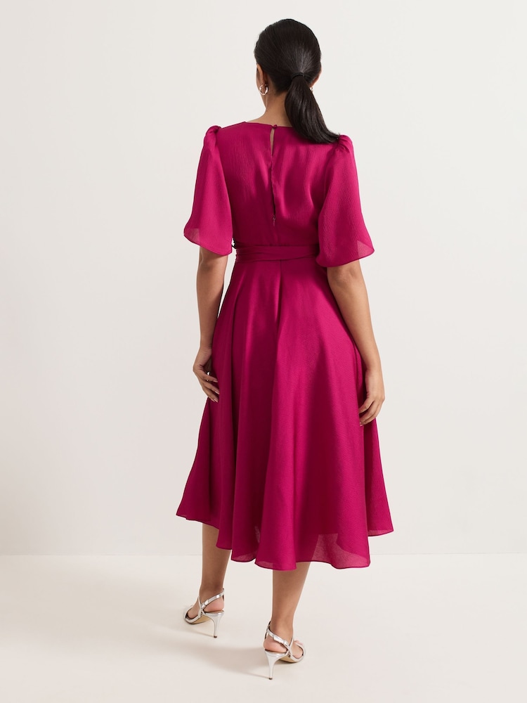 Phase Eight Pink Petite Lucinda Organza Dress - Image 2 of 7