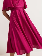 Phase Eight Pink Petite Lucinda Organza Dress - Image 5 of 7