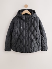 Negro - Chaqueta guateada ligera - Imagen 1 de 3