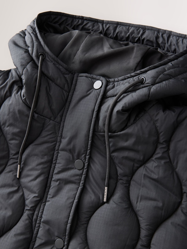 Negro - Chaqueta guateada ligera - Imagen 2 de 3