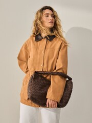 Castanho castanho - Cotton Chore Jacket - Imagem 2 de 10