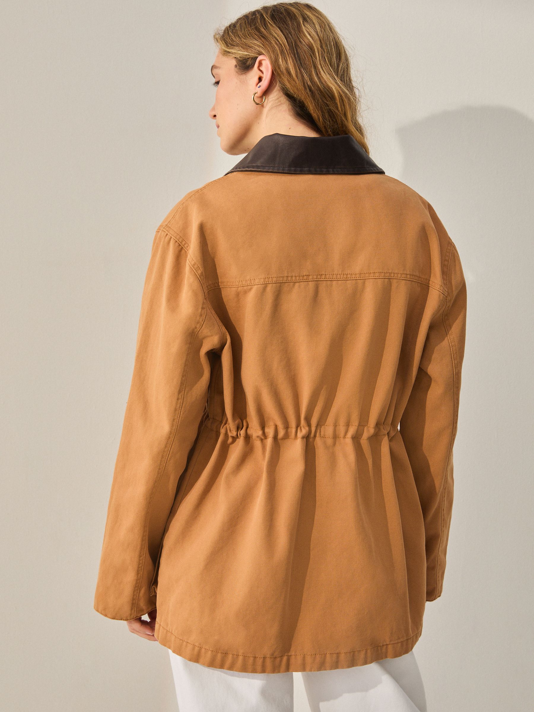 Buy Tan Brown Cotton Chore Jacket from Next USA