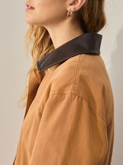 Castanho castanho - Cotton Chore Jacket - Imagem 5 de 10