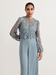 Phase Eight Grey Petite Jumpsuit - Image 3 of 5