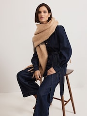 Phase Eight Blue Gemma Denim Collared Jumpsuit - Image 5 of 7
