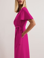 Phase Eight Pink Julissa Wide Leg Jumpsuit - Image 4 of 6