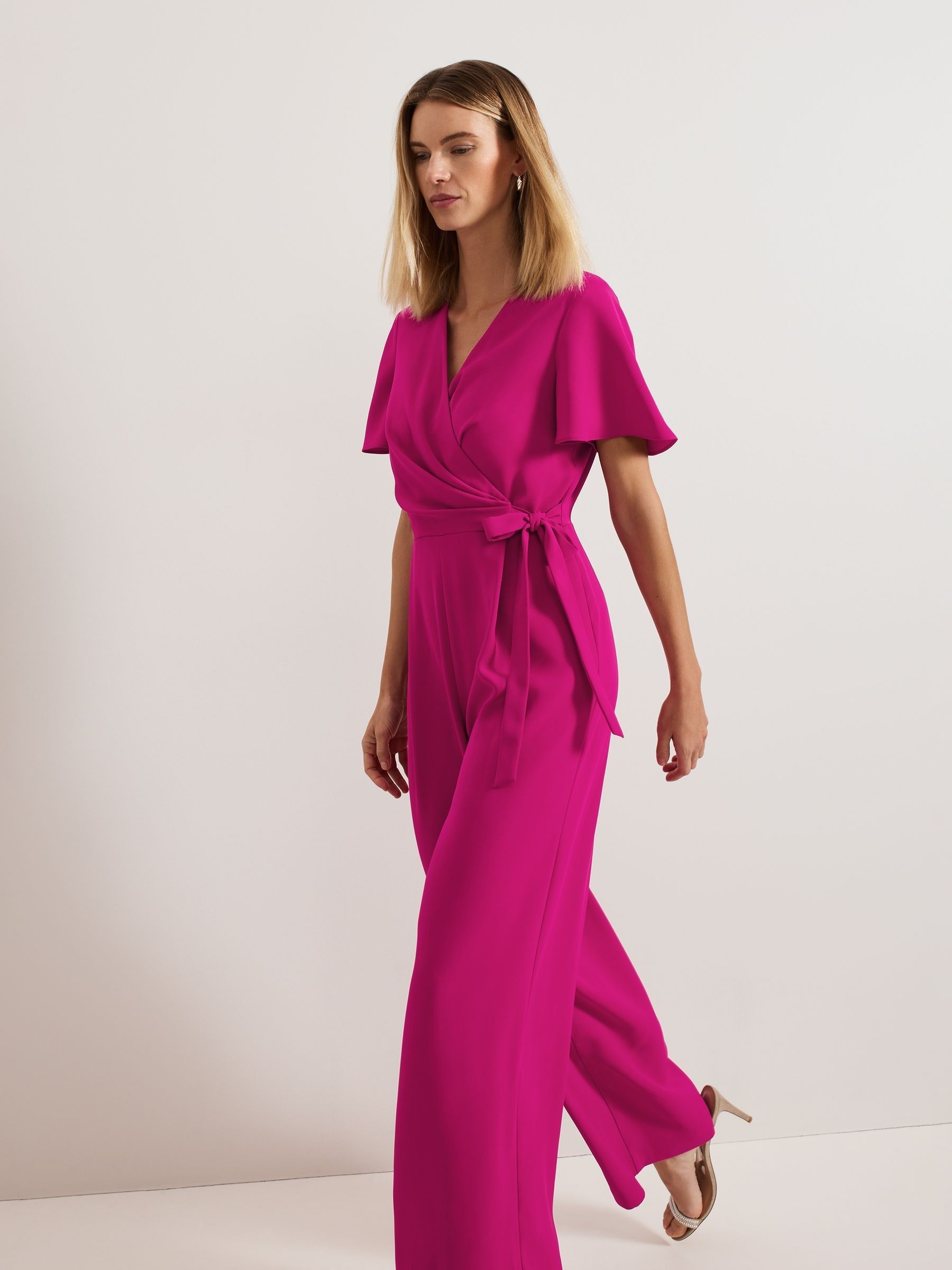 Buy Phase Eight Pink Julissa Wide Leg Jumpsuit from Next USA