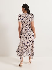 Phase Eight Natural Petite Verity Filcoupe Floral Print Dress - Image 2 of 7