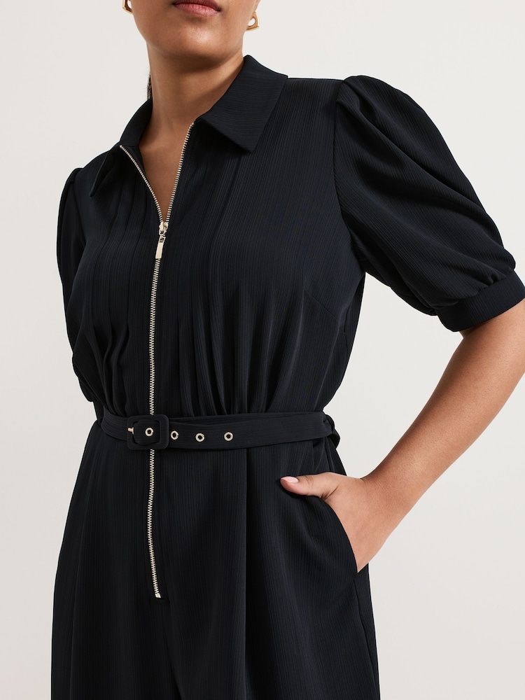 Phase Eight Blue Petite Candice Zip Jumpsuit - Image 5 of 5