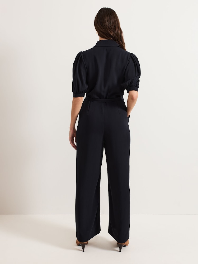 Phase Eight Blue Candice Zip Jumpsuit - Image 2 of 6