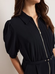 Phase Eight Blue Candice Zip Jumpsuit - Image 6 of 6