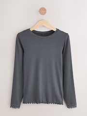 Navy ThermoGen Lightweight Long Sleeved Top - Image 5 of 7