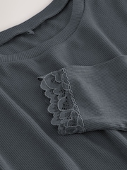 Navy ThermoGen Lightweight Long Sleeved Top - Image 7 of 7
