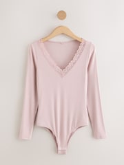 Mauve Thermogen Base Layer Lightweight Thermal Long Sleeve Bodysuit - Image 5 of 7