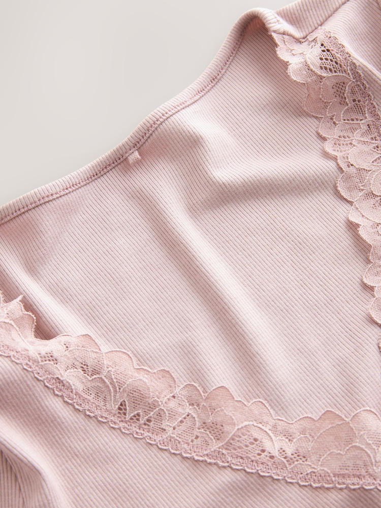 Mauve Thermogen Base Layer Lightweight Thermal Long Sleeve Bodysuit - Image 7 of 7