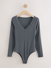 Navy Thermogen Base Layer Lightweight Thermal Long Sleeve Bodysuit - Image 5 of 7