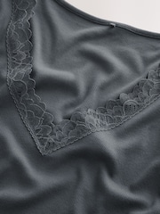 Navy Thermogen Base Layer Lightweight Thermal Long Sleeve Bodysuit - Image 6 of 7