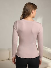 Mauve ThermoGen Lightweight Long Sleeved Top - Image 4 of 9