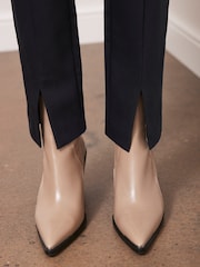 Mint Velvet Blue Slim Cotton Blend Trousers - Image 5 of 7