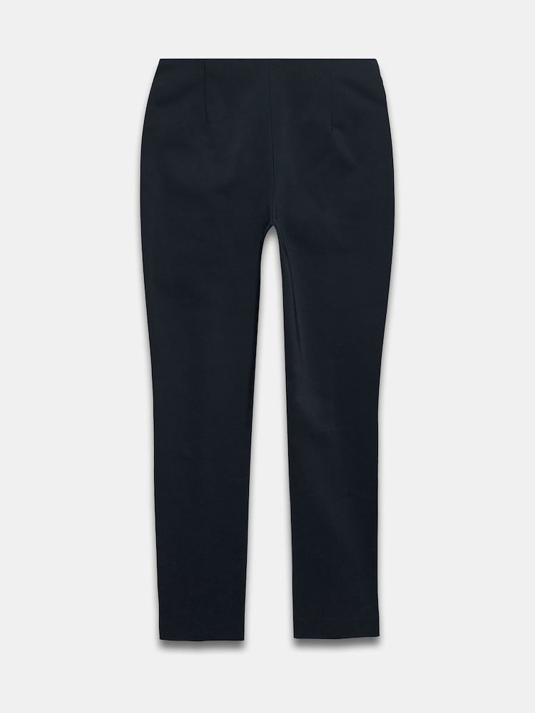 Mint Velvet Blue Slim Cotton Blend Trousers - Image 7 of 7