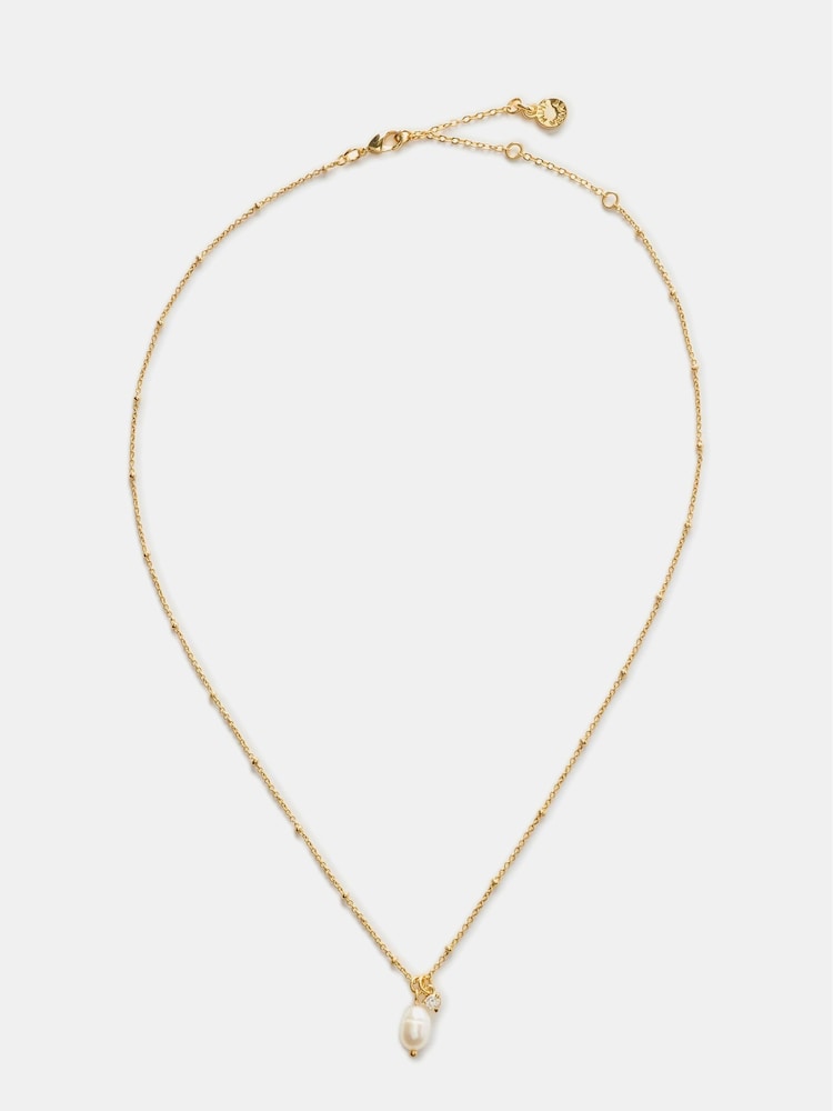 Mint Velvet Gold Plated Pearl Necklace - Image 1 of 4