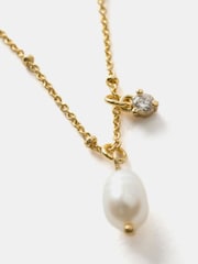 Mint Velvet Gold Plated Pearl Necklace - Image 3 of 4