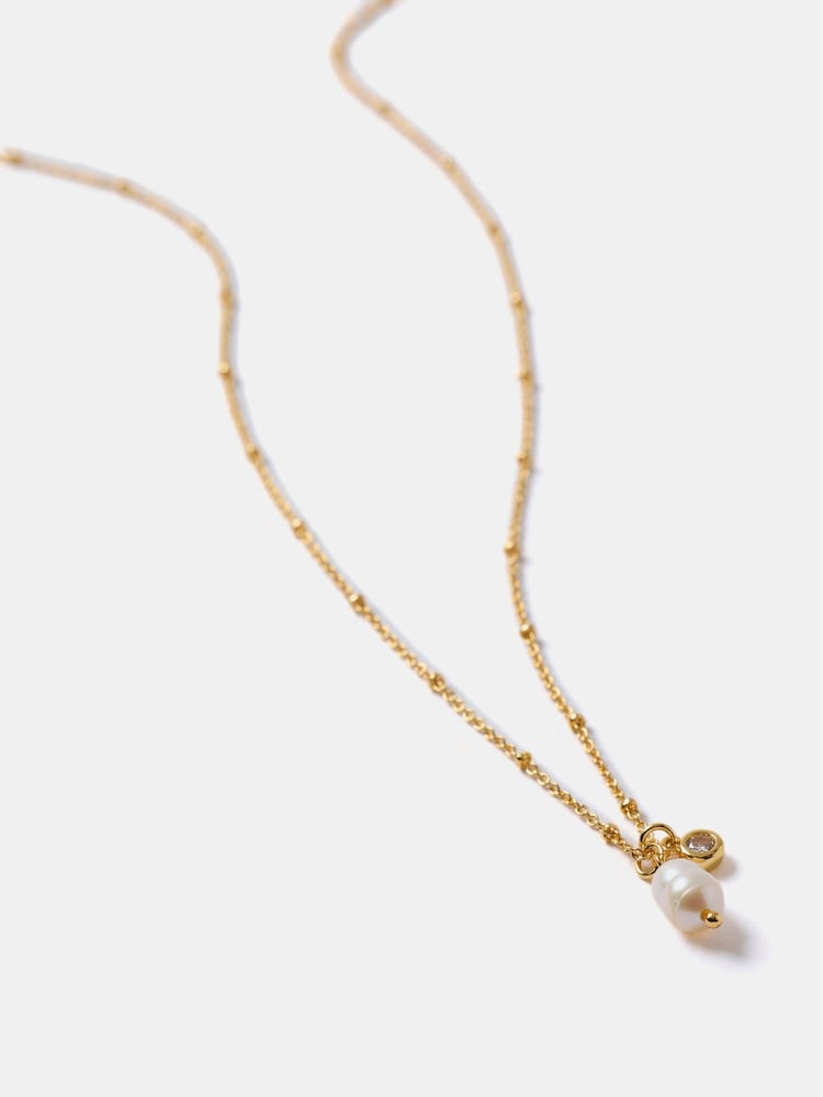 Mint Velvet Gold Plated Pearl Necklace - Image 4 of 4