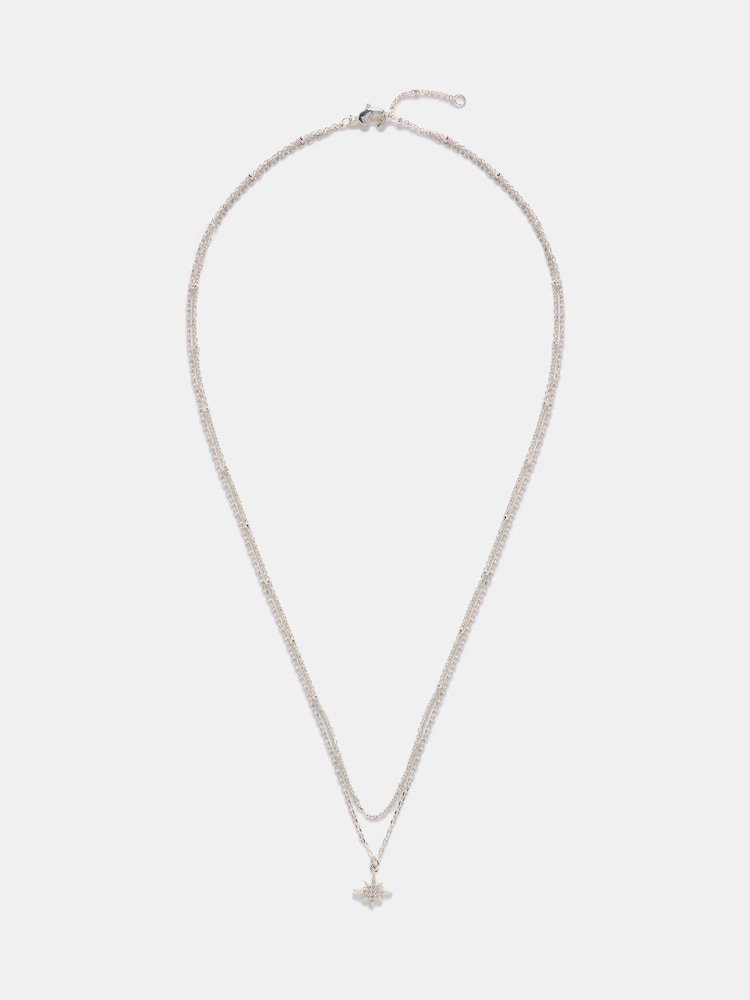 Mint Velvet Silver Plated Star Necklace - Image 1 of 2