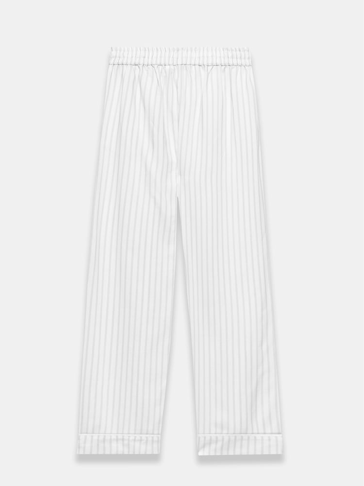 Mint Velvet Grey Stripe Pyjamas Trousers - Image 6 of 6 Mint Velvet Grey Stripe Pyjamas Trousers - Image 6 of 6