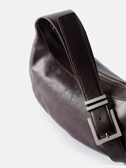 Mint Velvet Brown Leather Cross-Body Bag - Image 2 of 2