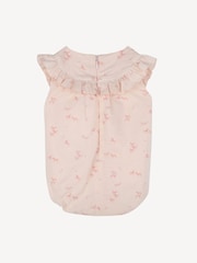 Chloé Baby Natural Floral Print Romper and Hat Set - Image 4 of 8