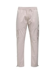 Only & Sons Grey Slim Fit Straight Leg Tech Cargo Trousers - Image 3 of 3