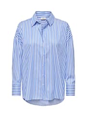 JDY White Long Sleeve Oversized Stripe Shirt - Image 4 of 5