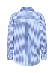 JDY White Long Sleeve Oversized Stripe Shirt - Image 5 of 5