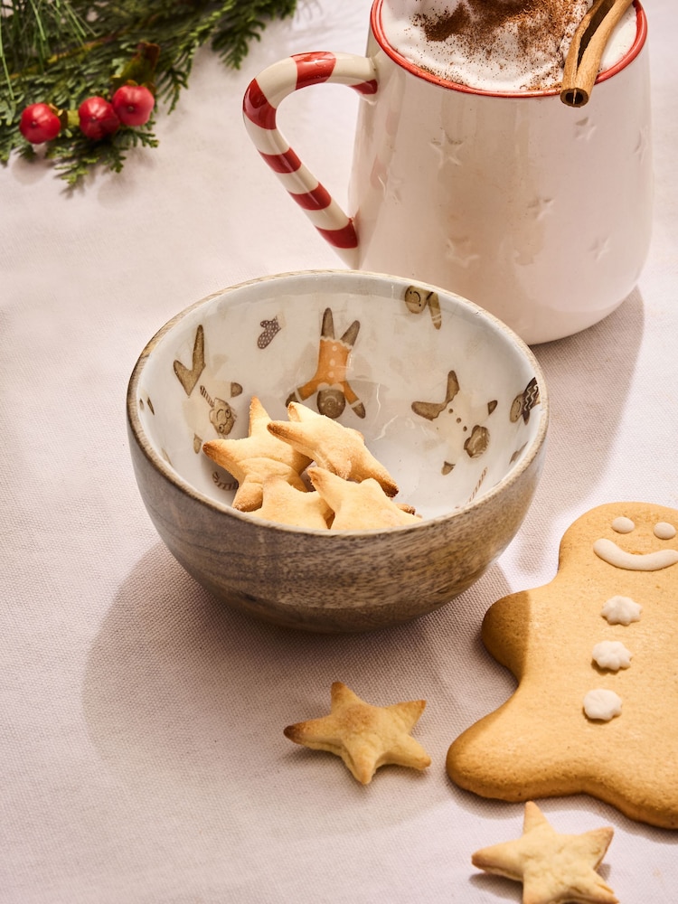 Natural Gingerbread Nibble Bowl - Image 1 of 4 Natural Gingerbread Nibble Bowl - Image 1 of 4
