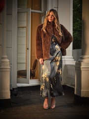 FatFace Josephine Dark Navy Printed Dress - Image 4 of 5