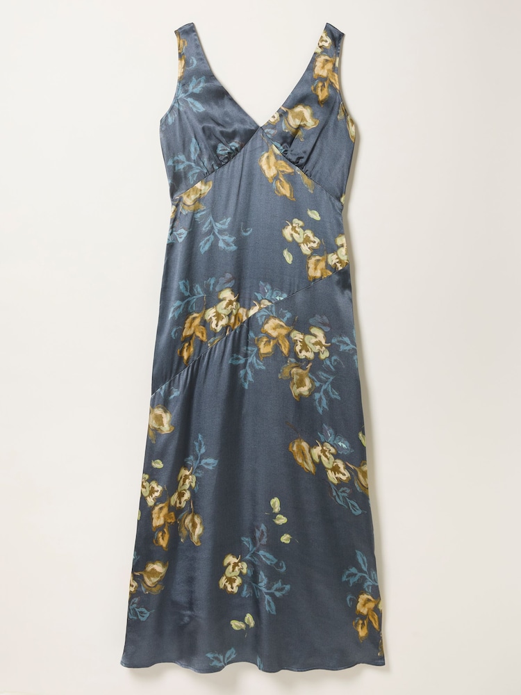 FatFace Josephine Dark Navy Printed Dress - Image 5 of 5
