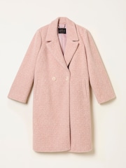 FatFace Aubrey Blush Pink Structured Coat - Image 1 of 1