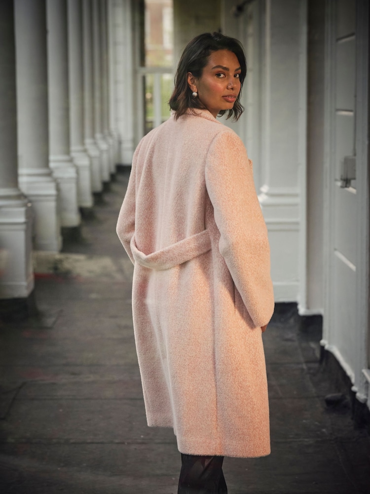 FatFace Aubrey Blush Pink Structured Coat - Image 2 of 5