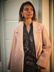 FatFace Aubrey Blush Pink Structured Coat - Image 4 of 5
