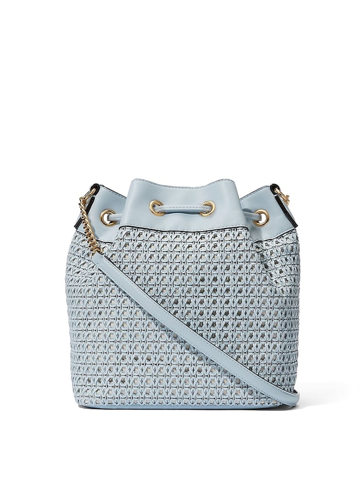 Victoria's Secret Blue Bucket Crossbody Bag - Image 2 of 2