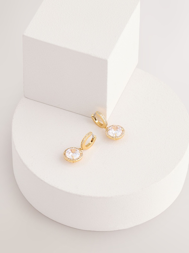 kate spade new york Gold Tone Huggies Earrings - Image 1 of 4