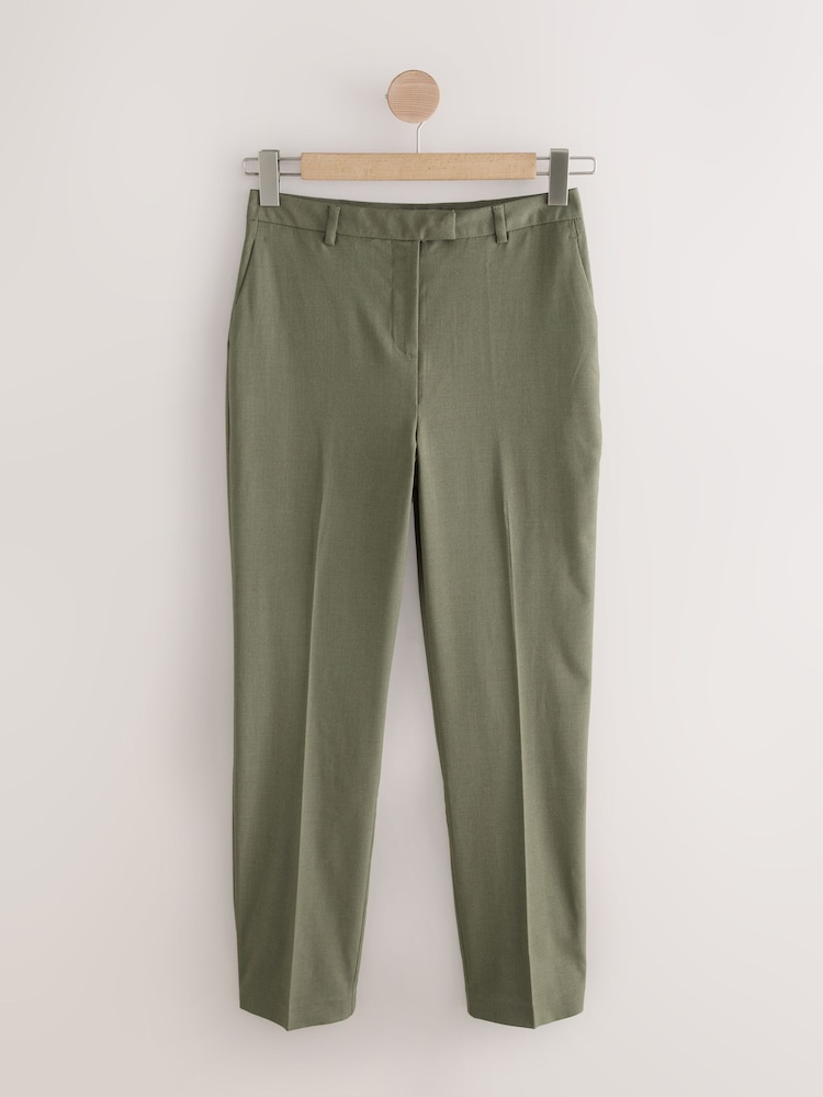 Khaki Green Slim Sculpting Tailored Trousers - Image 1 of 3