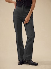 Grey Check Bootcut Sculpting Tailored Trousers - Image 2 of 8