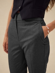 Grey Check Bootcut Sculpting Tailored Trousers - Image 4 of 8