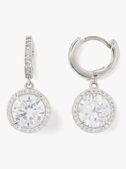 kate spade new york Silver Tone Huggies Earrings - Image 2 of 3