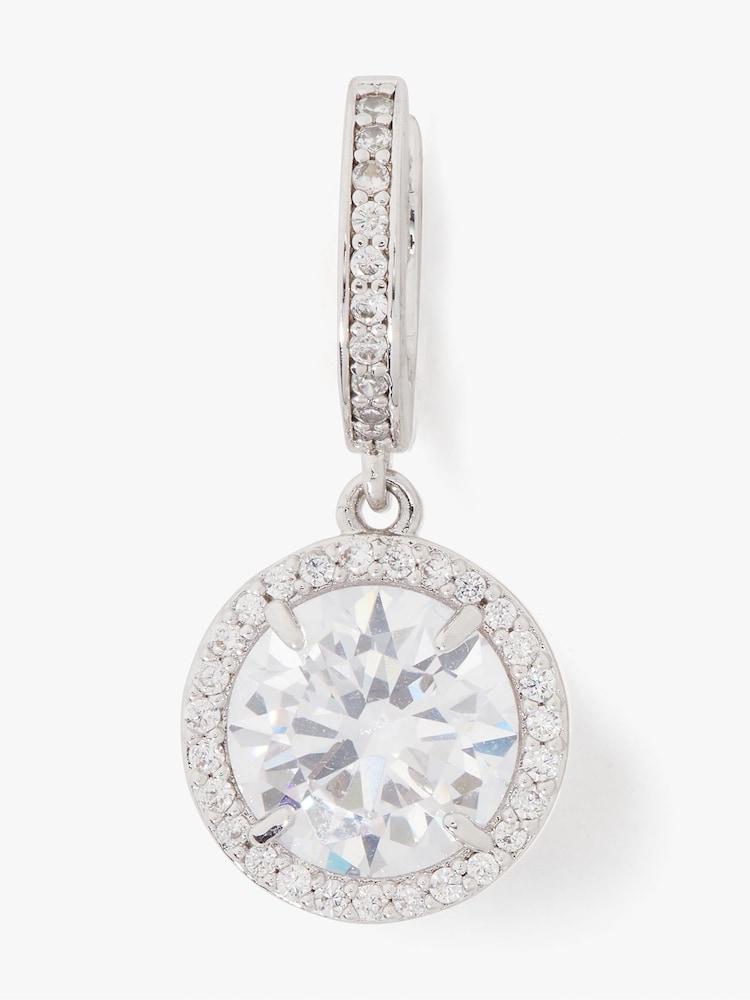 kate spade new york Silver Tone Huggies Earrings - Image 3 of 3