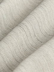 Grey Herringbone Elastic Back Wide Leg Trousers - Image 6 of 8